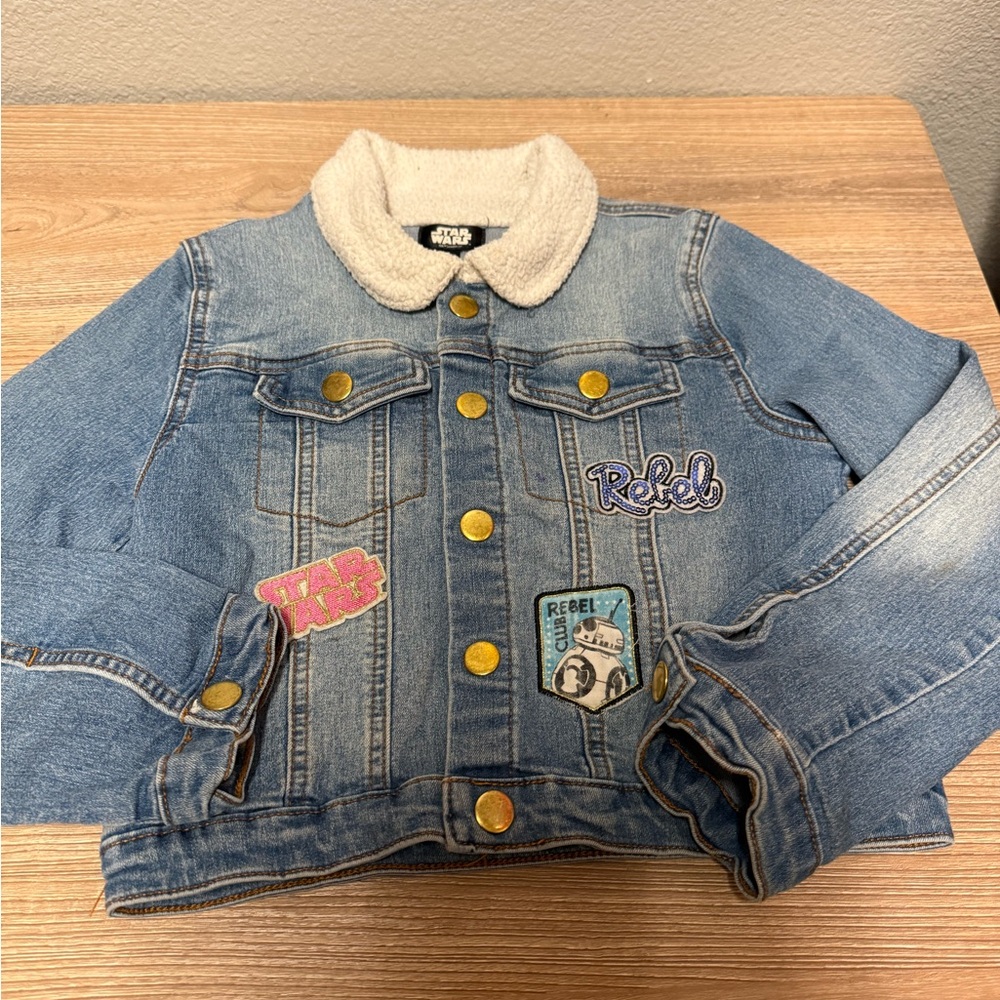 Star Wars Kids Denim Jacket with Patches Kids Size 7/8